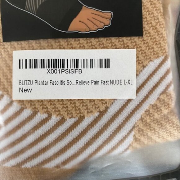 Blitzu Performance Compression Foot Sleeves, size L-XL, New in Original Package - Picture 4 of 7